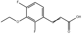 (E)-3-(3-乙氧基-2,4-二氟苯基)丙烯酸 结构式