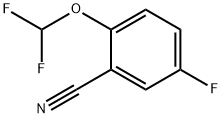2-(二氟甲氧基)-5-氟苯乙腈 结构式