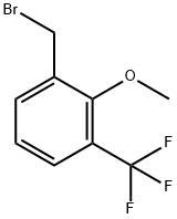 2-METHOXY-3-(TRIFLUOROMETHYL)BENZYL BROMIDE 结构式