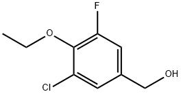 3-氯-4-乙氧基-5-氟苯甲醇 结构式