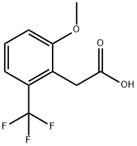 2-甲氧基-6-(三氟甲基)苯乙酸 结构式