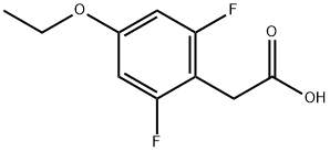 2-(4-乙氧基-2,6-二氟苯基)乙酸 结构式