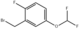 2-(溴甲基)-4-(二氟甲氧基)-1-氟苯 结构式