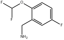 2-(二氟甲氧基)-5-氟苯基]甲胺 结构式