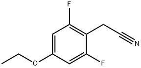 4-乙氧基-2,6-二氟苯乙腈 结构式