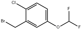 2-(溴甲基)-1-氯-4-(二氟甲氧基)苯 结构式