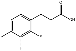 3-(2,3-二氟-4-甲基苯基)丙酸 结构式