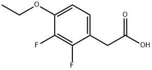 4-乙氧基-2,3-二氟苯乙酸 结构式