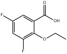 2-乙氧基-3,5-二氟苯甲酸 结构式