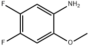 4,5-二氟-2-甲氧基苯胺 结构式