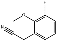 3-氟-2-甲氧基苯乙腈 结构式