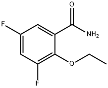 2-乙氧基-3,5-二氟苯甲酰胺 结构式