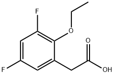 2-(2-乙氧基-3,5-二氟苯基)乙酸 结构式