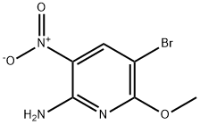 5-溴-6-甲氧基-3-硝基吡啶-2-胺 结构式