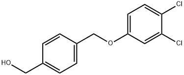 {4-[(3,4-DICHLOROPHENOXY)METHYL]PHENYL}METHANOL 结构式