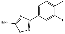 3-(3-fluoro-4-methylphenyl)-1,2,4-thiadiazol-5-ylamine 结构式