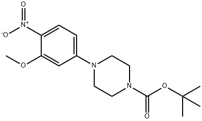 5-(4-BOC-PIPERAZINO)-2-NITROANISOLE 结构式