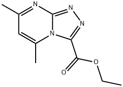 5,7-二甲基-[1,2,4]三唑并[4,3-A]嘧啶-3-甲酸乙酯 结构式