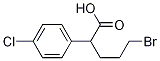 5-溴-2-(4-氯苯基)戊酸 结构式
