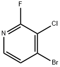 4-溴-3-氯-2-氟吡啶 结构式