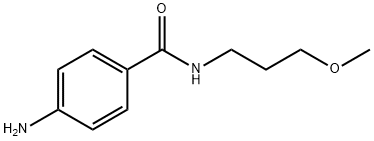 4-AMINO-N-(3-METHOXYPROPYL)BENZAMIDE 结构式