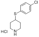 4-[(4-氯苯基)硫基]哌啶盐酸盐 结构式