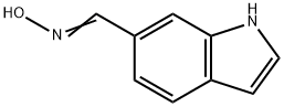 1H-INDOLE-6-CARBALDEHYDE OXIME 结构式