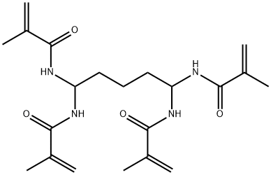 N,N',N'',N'''-(1,5-pentanediylidene)tetrakismethacrylamide 结构式