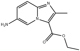 6-氨基-2-甲基咪唑并[1,2-A]吡啶-3-羧酸乙酯 结构式