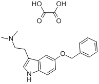 5-BENZYLOXY-[3-(2-DIMETHYLAMINOETHYL)]INDOLE HYDROGENOXALATE 结构式