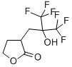 4,5-Dihydro-3-[2-hydroxy-3,3,3-trifluoro-2-(trifluoromethyl)propyl]-2(3H)-furanone 结构式