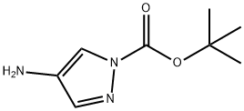 4-氨基-1H-吡唑-1-羧酸叔丁酯 结构式