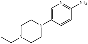 2-氨基-5-[4-乙基-哌嗪]吡啶 结构式