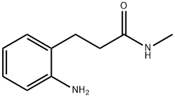 3-(2-氨基苯基)-N-甲基丙酰胺 结构式