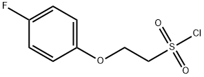 2-(4-氟苯氧基)乙基磺酰氯 结构式