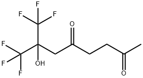 8,8,8-Trifluoro-7-hydroxy-7-(trifluoromethyl)-2,5-octanedione 结构式