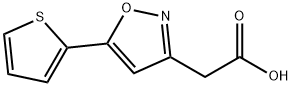 5-(2-THIENYL)ISOXAZOL-3-YL]ACETIC ACID 结构式