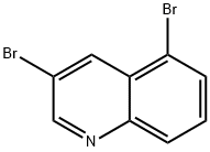 3,5-二溴喹啉 结构式