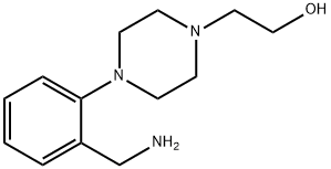 2-{4-[2-(Aminomethyl)phenyl]-1-piperazinyl}-1-ethanol 结构式