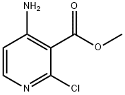 3-Pyridinecarboxylic acid, 4-aMino-2-chloro-, Methyl ester 结构式