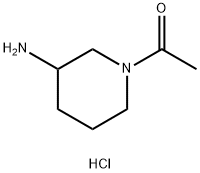 1-乙酰基-3-氨基哌啶 结构式