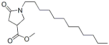 1-Dodecyl-5-oxo-3-pyrrolidinecarboxylic acid methyl ester 结构式