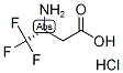 (3R)-3-Amino-4,4,4-trifluorobutanoic acid hydrochloride 结构式