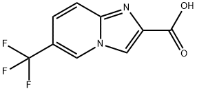 6-三氟甲基咪唑并[1,2-A]吡啶-2-羧酸 结构式