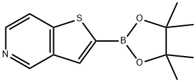 2-(4,4,5,5-tetraMethyl-1,3,2-dioxaborolan-2-yl)thieno[3,2-c]pyridine 结构式