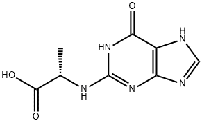 L-Alanine,  N-(6,7-dihydro-6-oxo-1H-purin-2-yl)-  (9CI) 结构式