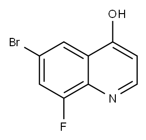 6-溴-8-氟-1H-喹啉-4-酮 结构式