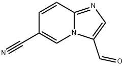 IMidazo[1,2-a]pyridine-6-carbonitrile, 3-forMyl- 结构式