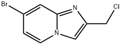 7-溴-2-(氯甲基)-咪唑并[1,2-A]吡啶 结构式