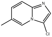 3-氯-6-甲基咪唑并[1,2-A]吡啶 结构式